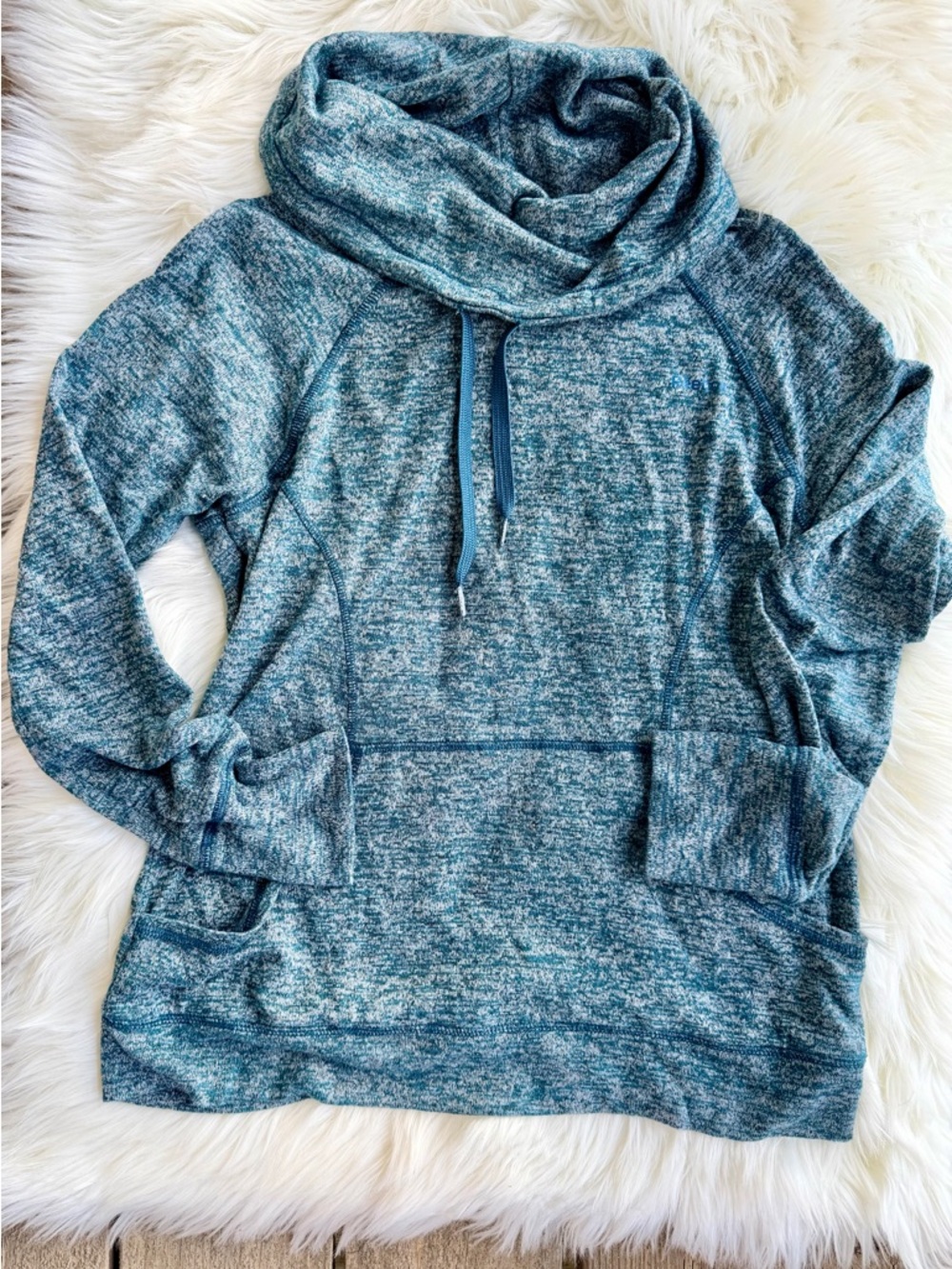 Reebok Cozy Blue Cowl Neck Women’s Sweater